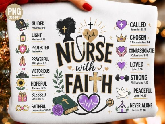 Download Nurse Faith Christian Inspirational Png - Premium Bundle