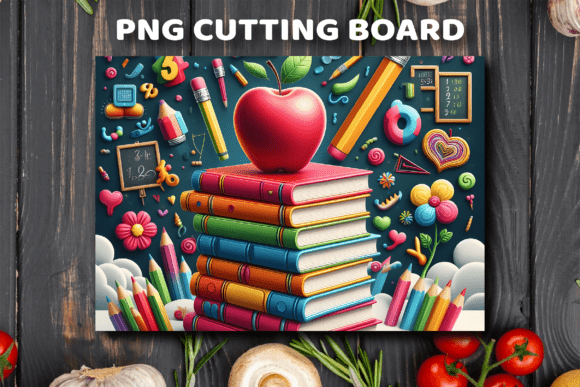 Download Teacher Books Apple Pencil Cutting Board - Apple pencil Collection