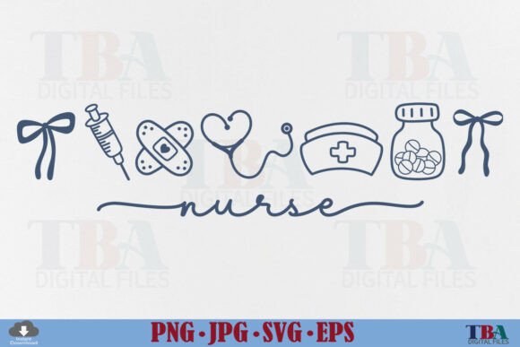 Download Coquette Nurse Life Nursing Doodle Icons - Nurse Collection