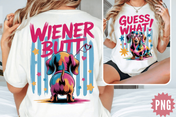 Download Guess What Dachshund PNG Back Font Desig - Dachshund Collection
