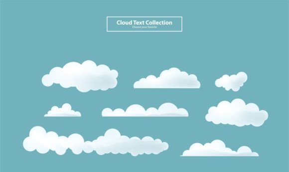 Download Cartoon Clouds Collection Set Background - Premium Resources