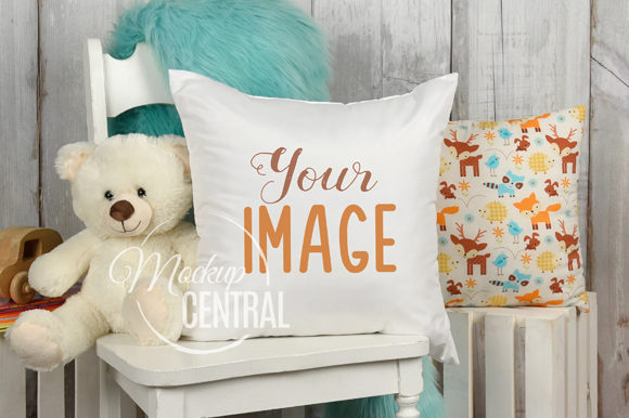 Download Child Baby Nursery Mockup Square Pillow - Nurse Collection