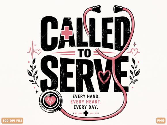 Download Called to Serve Bold Nurse Faith PNG - Premium Resources